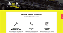 Desktop Screenshot of newmodelwreckers.com.au